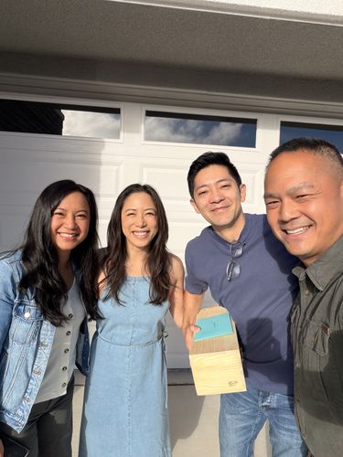 Tim Eng with clients