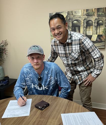 Tim Eng with clients