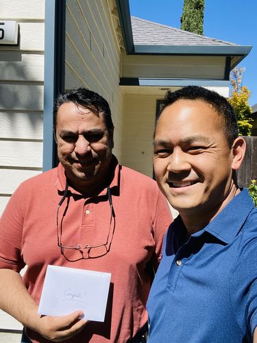 Tim Eng with clients