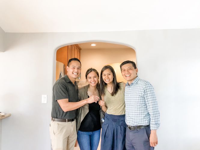 Tim Eng with clients