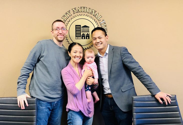 Tim Eng with clients