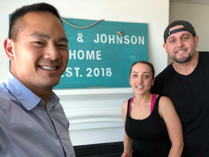 Tim Eng with clients